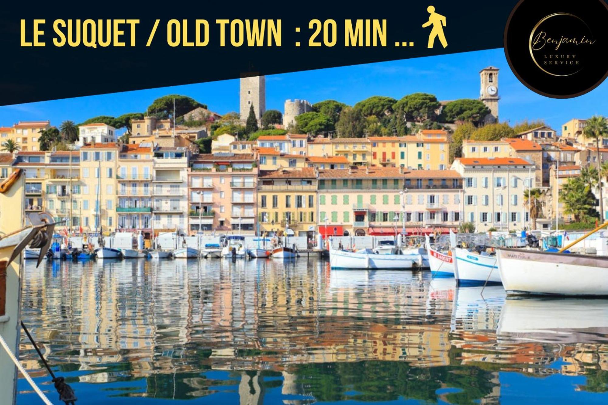 Supercannes Center - Parking - Spacieux 70 Metres - Clim - Wifi ภายนอก รูปภาพ